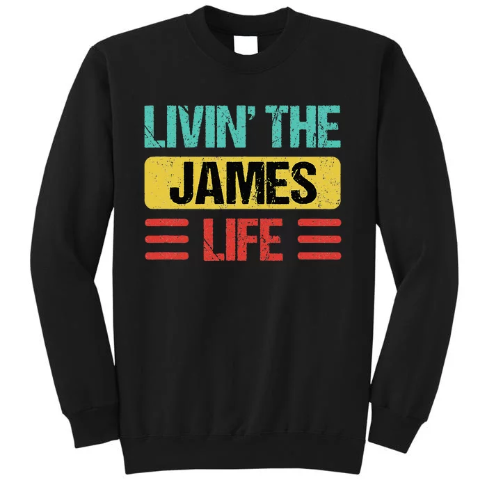 James Name Tall Sweatshirt