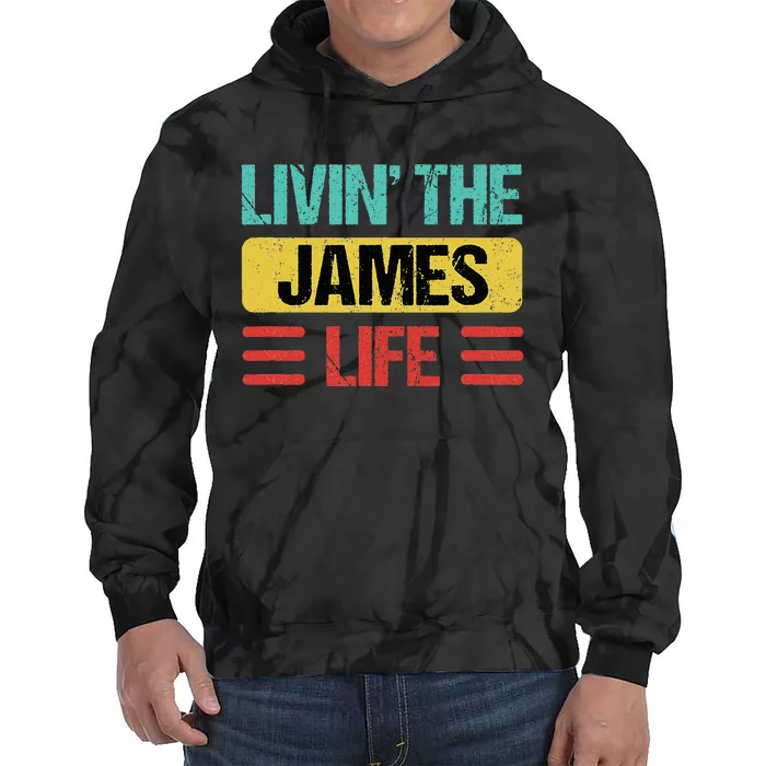 James Name Tie Dye Hoodie