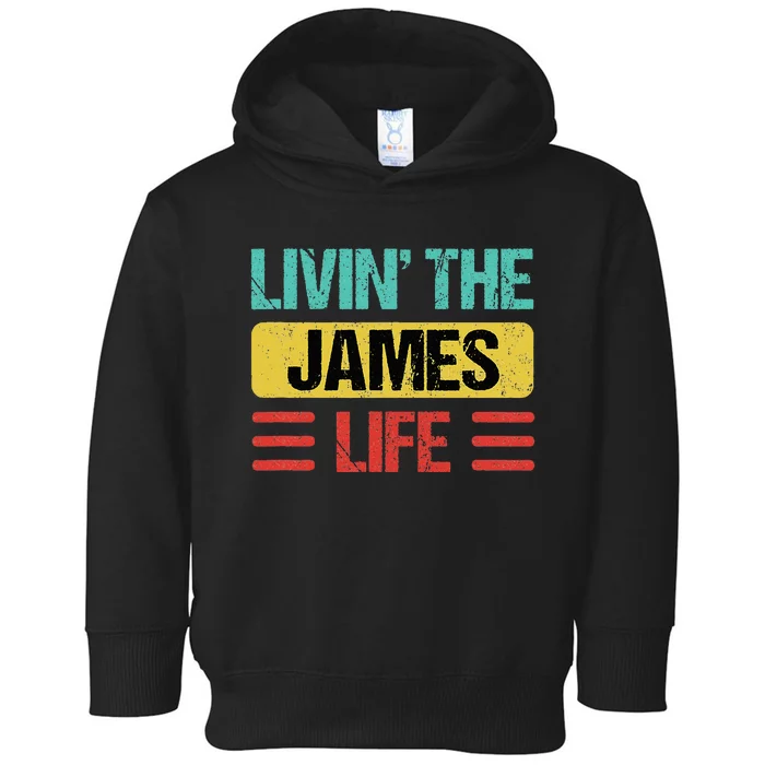 James Name Toddler Hoodie