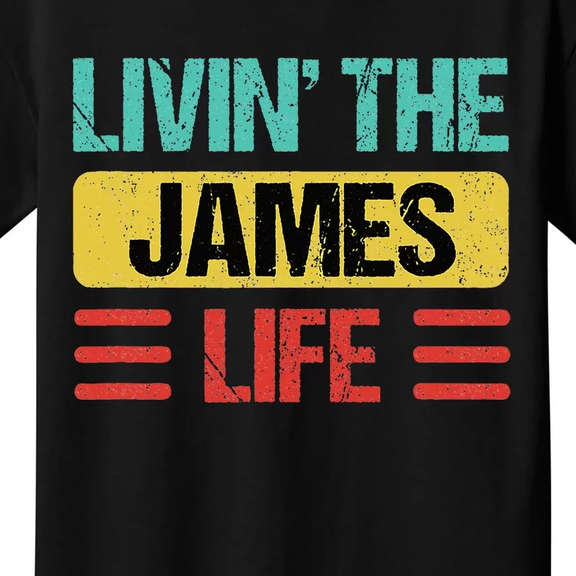 James Name Kids T-Shirt