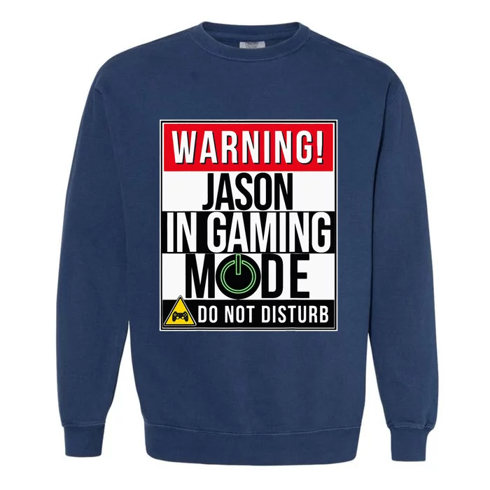 Jason Name Garment-Dyed Sweatshirt