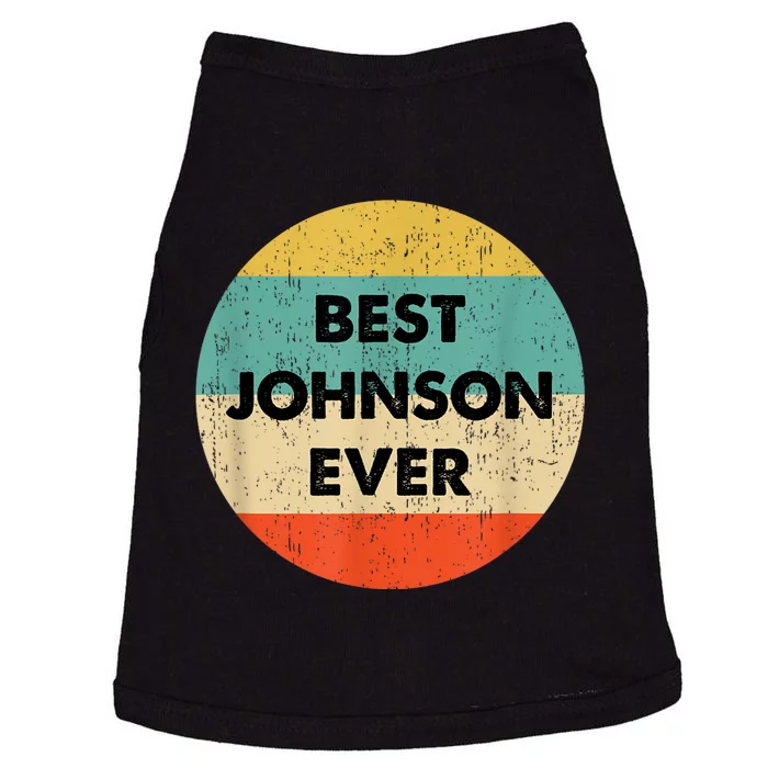 Johnson Name Doggie Tank