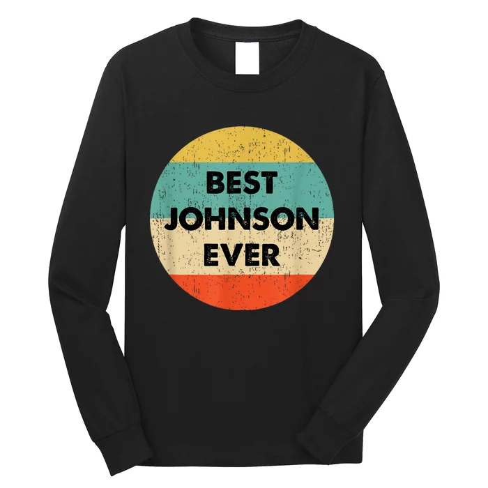 Johnson Name Long Sleeve Shirt