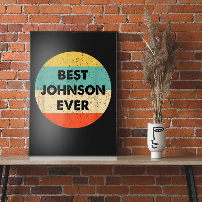 Johnson Name Poster