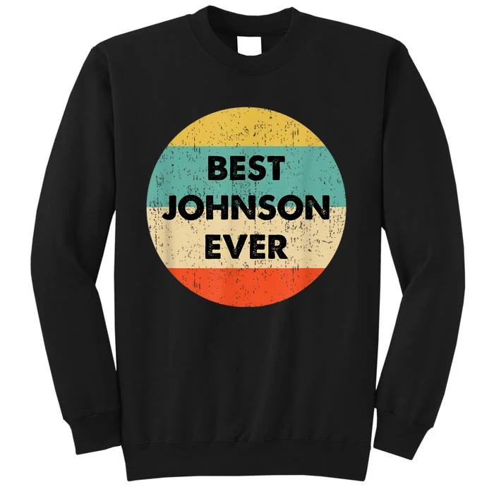 Johnson Name Tall Sweatshirt