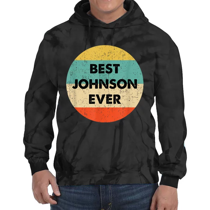 Johnson Name Tie Dye Hoodie