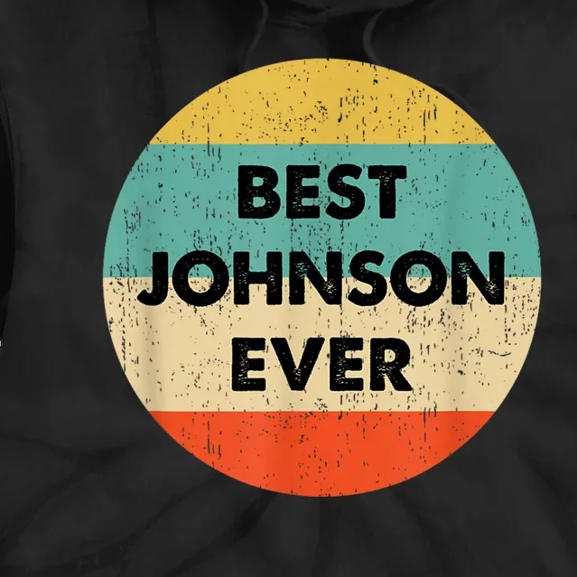 Johnson Name Tie Dye Hoodie