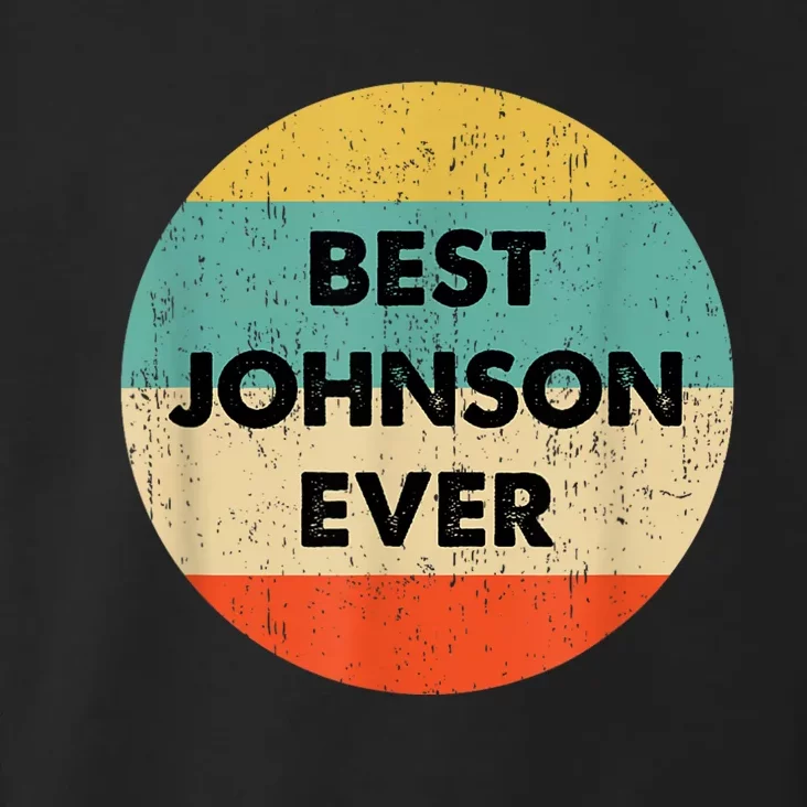 Johnson Name Toddler Hoodie