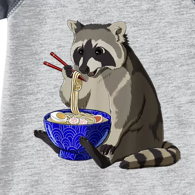 Japanese Noodles Kawaii Ramen Bowl Funny Raccoon Infant Baby Jersey Bodysuit