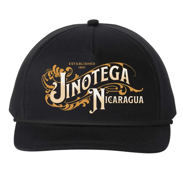 Jinotega Nicaragua Map Artesania Arte Nica Craft Souvenirs Snapback Five-Panel Rope Hat