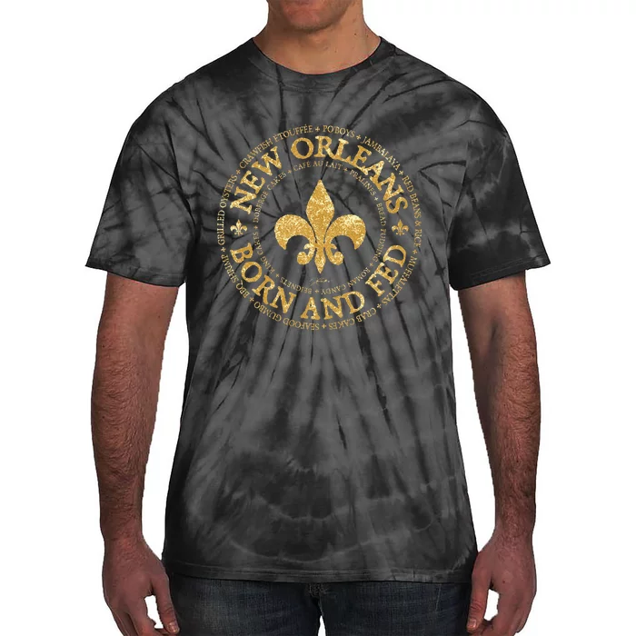 JCombs New Orleans Born And Fed Tie-Dye T-Shirt