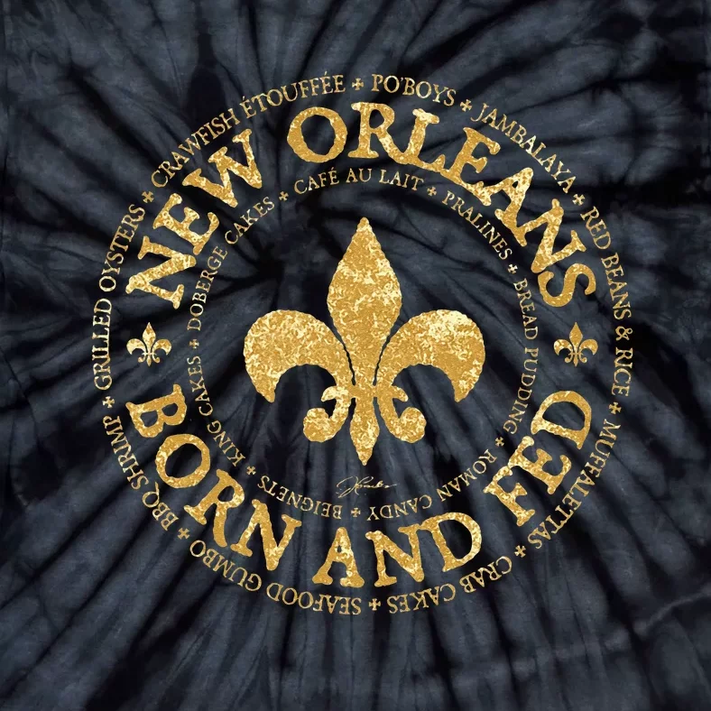 JCombs New Orleans Born And Fed Tie-Dye T-Shirt