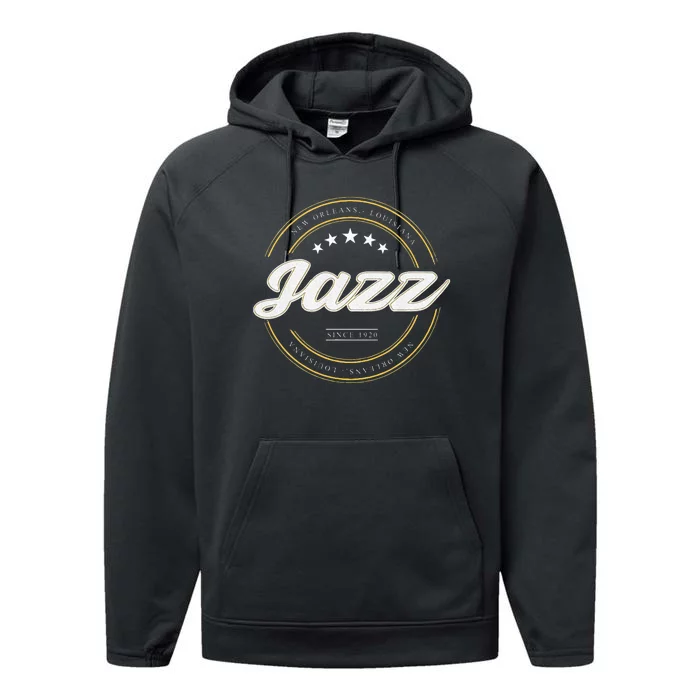 Jazz New Orleans Louisiana Jazz Music Player Classical Jazz Performance Fleece Hoodie