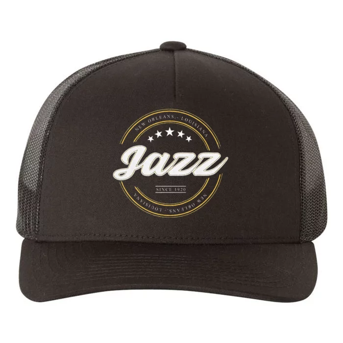 Jazz New Orleans Louisiana Jazz Music Player Classical Jazz Yupoong Adult 5-Panel Trucker Hat