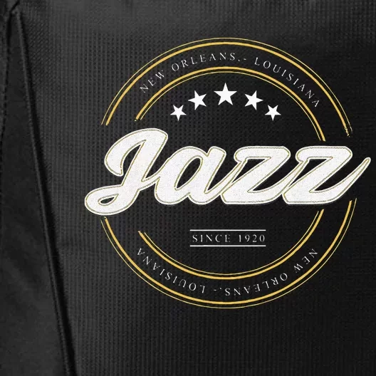 Jazz New Orleans Louisiana Jazz Music Player Classical Jazz City Backpack