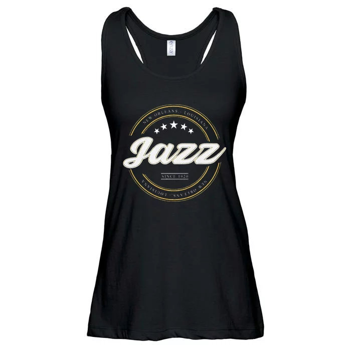 Jazz New Orleans Louisiana Jazz Music Player Classical Jazz Ladies Essential Flowy Tank