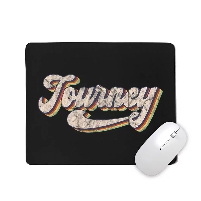 Journey Name Personalized Vintage Retro Mousepad