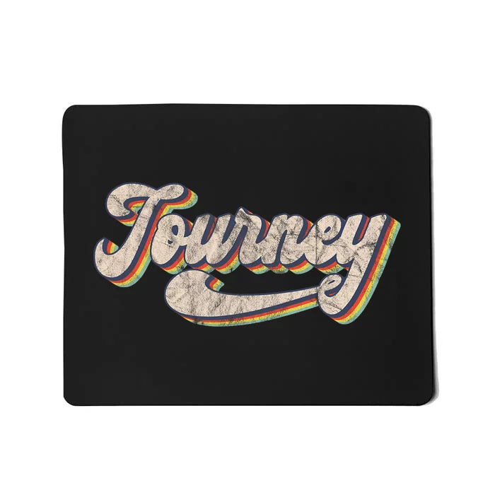 Journey Name Personalized Vintage Retro Mousepad