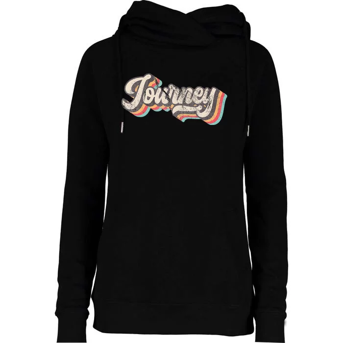 Journey Name Personalized Vintage Retro Womens Funnel Neck Pullover Hood