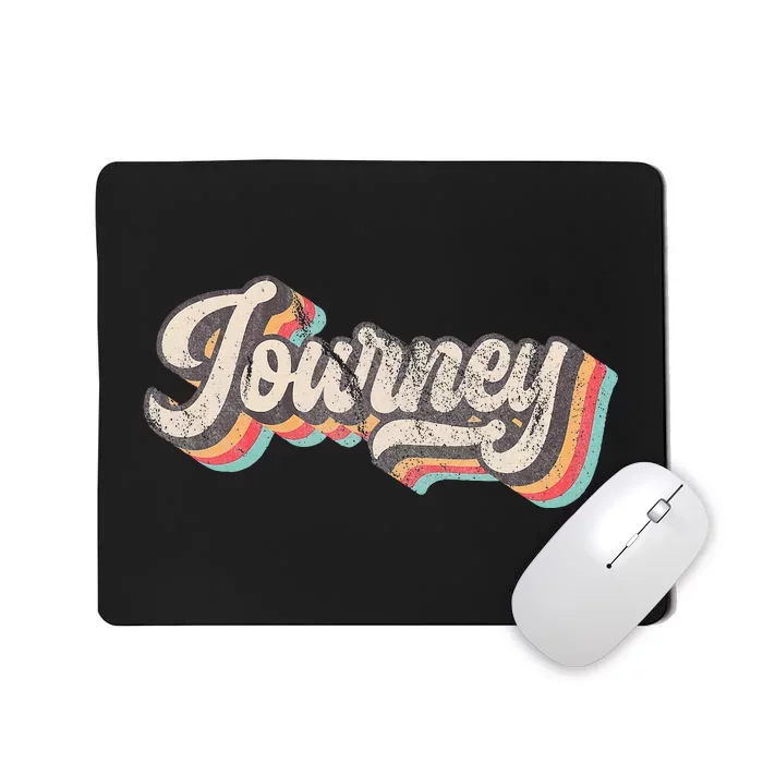 Journey Name Personalized Vintage Retro Mousepad