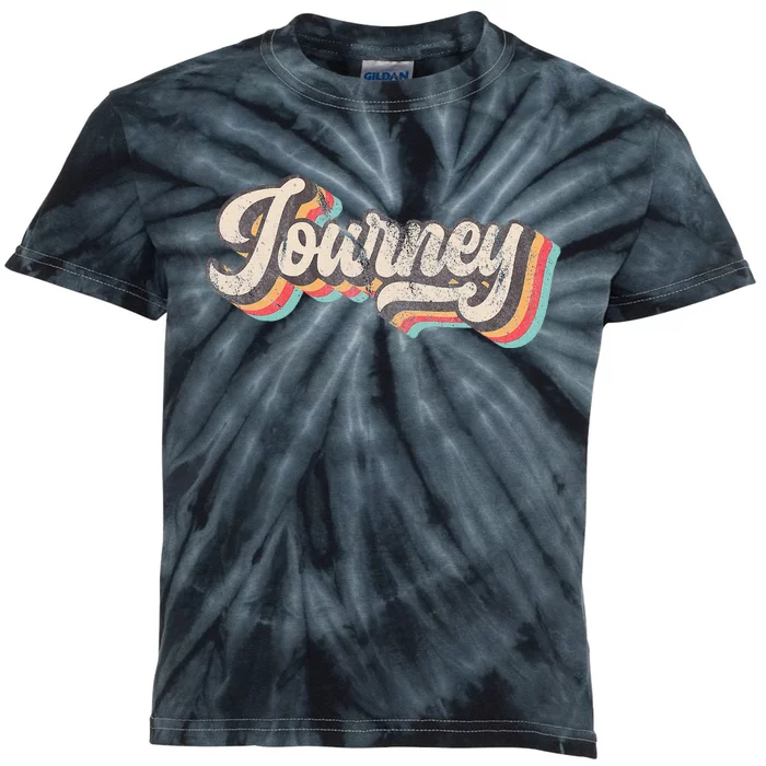 Journey Name Personalized Vintage Retro Kids Tie-Dye T-Shirt