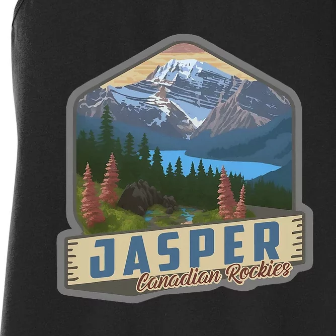 Jasper National Park Canadian Rockies Us Parks Camping Women's Racerback Tank