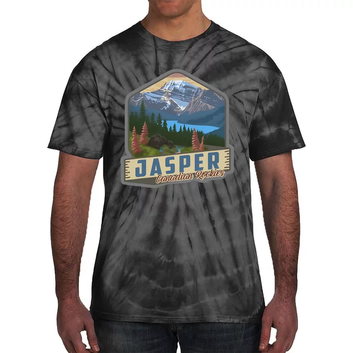 Jasper National Park Canadian Rockies Us Parks Camping Tie-Dye T-Shirt