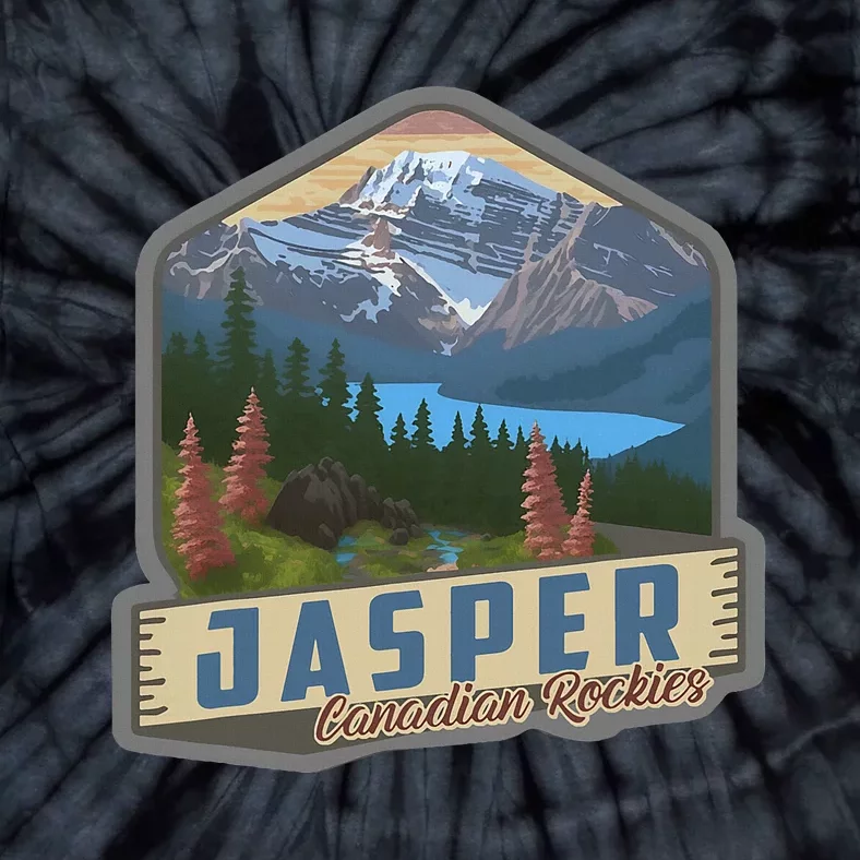 Jasper National Park Canadian Rockies Us Parks Camping Tie-Dye T-Shirt