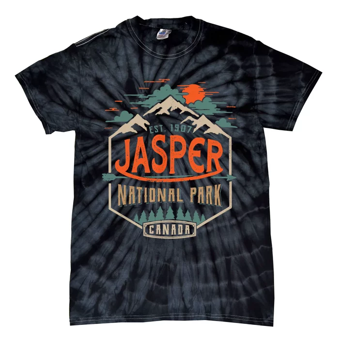 Jasper National Park, Alberta, Canada Exploration Travel Tie-Dye T-Shirt