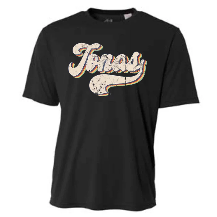 Jonas Name Personalized Vintage Retro Wo Cooling Performance Crew T-Shirt