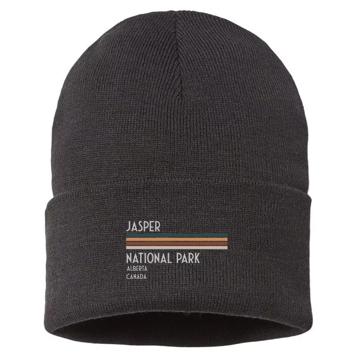 Jasper National Park Canada Sustainable Knit Beanie