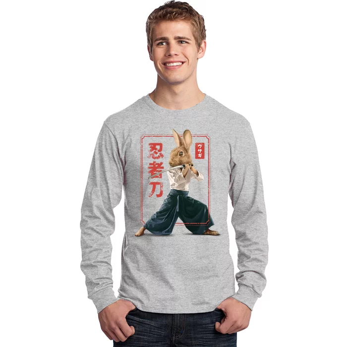 Japanese Ninja Rabbit Long Sleeve Shirt