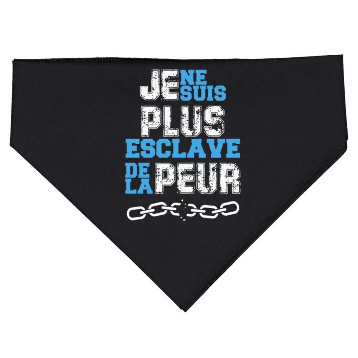 Je Ne Suis Plus Esclave USA-Made Doggie Bandana