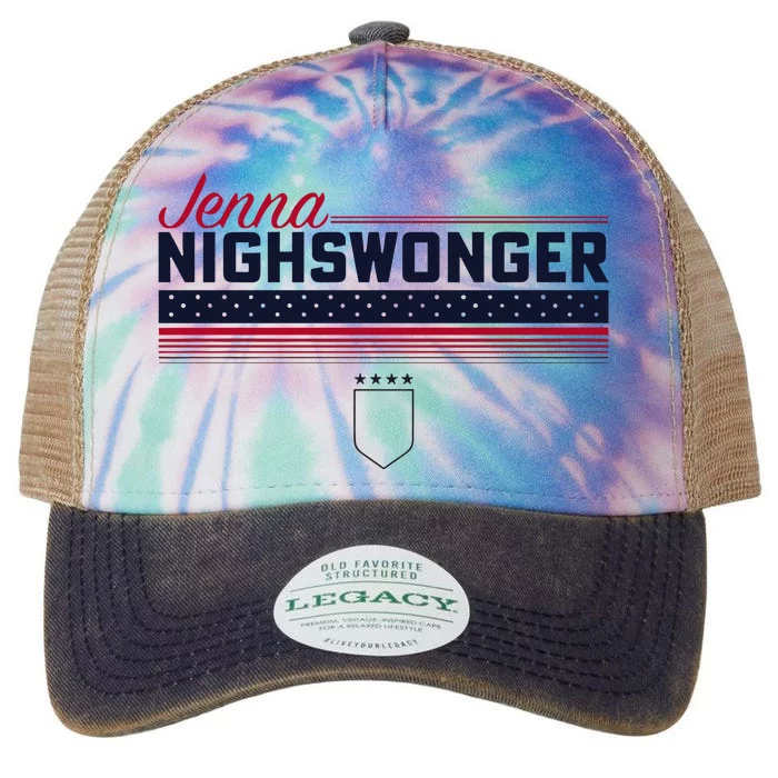 Jenna Nighswonger Stripe Uswntpa Legacy Tie Dye Trucker Hat