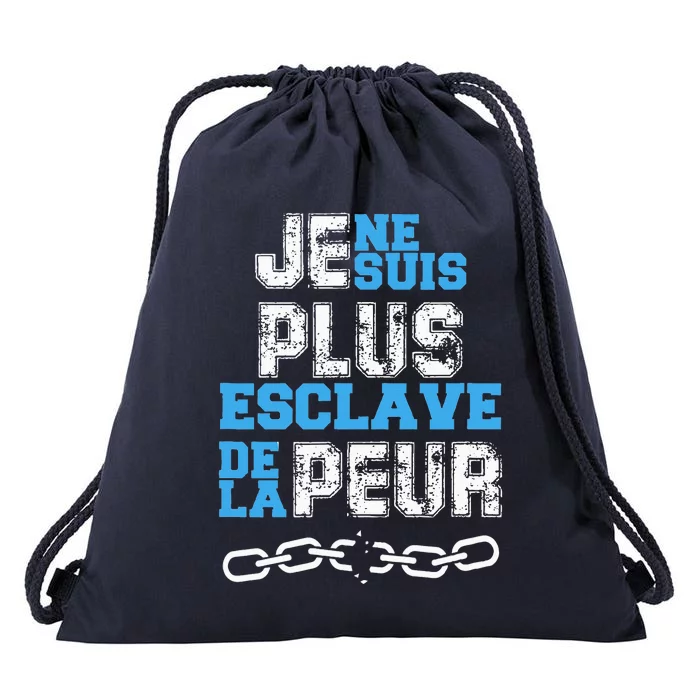 Je Ne Suis Plus Esclave. Drawstring Bag