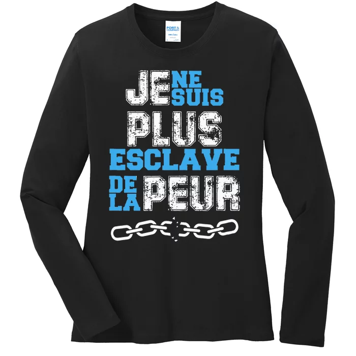 Je Ne Suis Plus Esclave. Ladies Long Sleeve Shirt