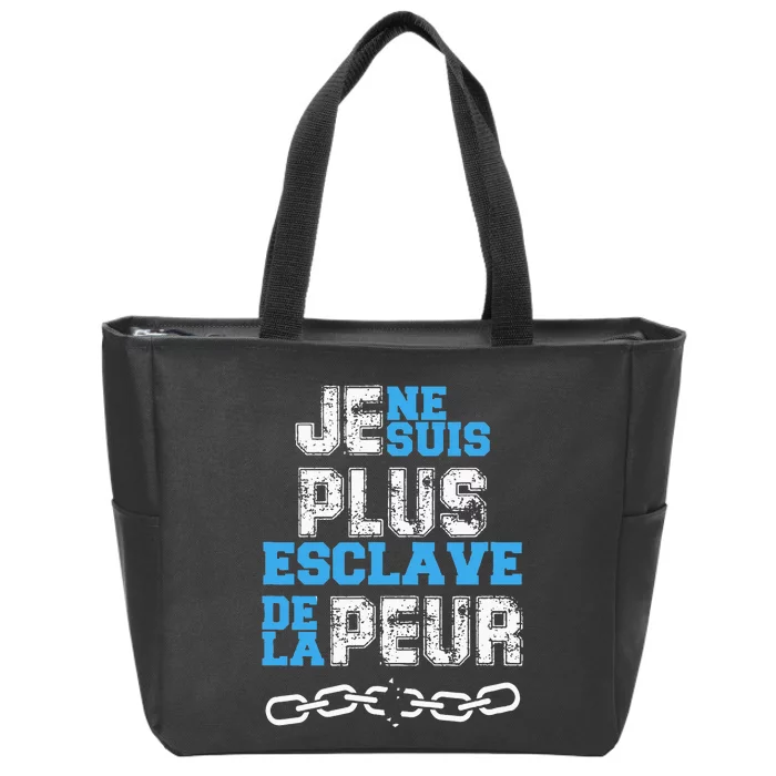 Je Ne Suis Plus Esclave. Zip Tote Bag