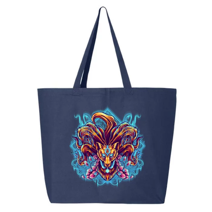 Japanese Nine Tails Kitsune Fox 25L Jumbo Tote