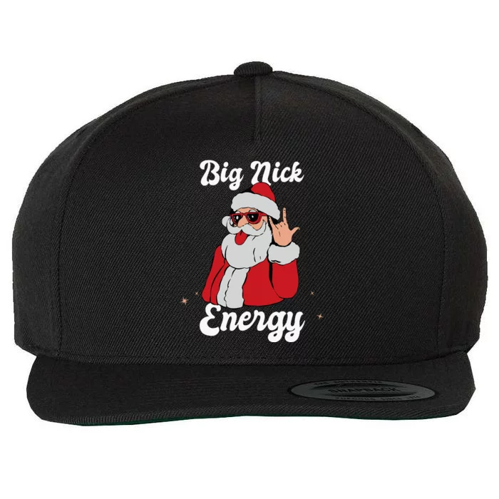 Jolly Nick Vibes Festive Holiday Gift Wool Snapback Cap