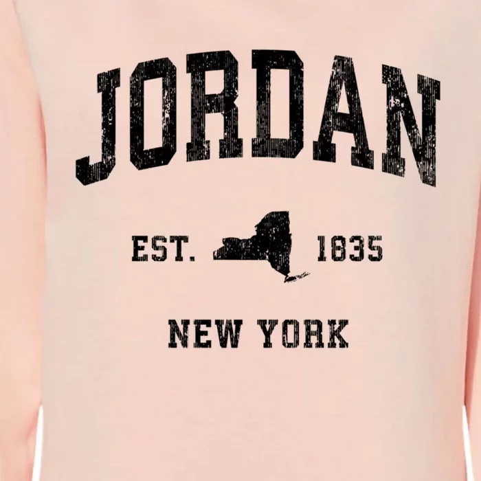 Jordan New York Ny Vintage Established Athletic Sports Design Womens California Wash Sweatshirt