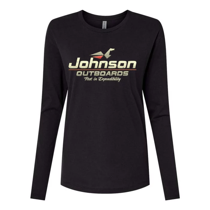 Johnson Outboards 1903 Womens Cotton Relaxed Long Sleeve T-Shirt