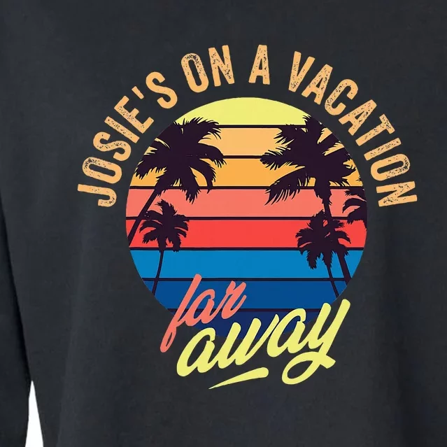 JosieS On A Vacation Far Away Cropped Pullover Crew