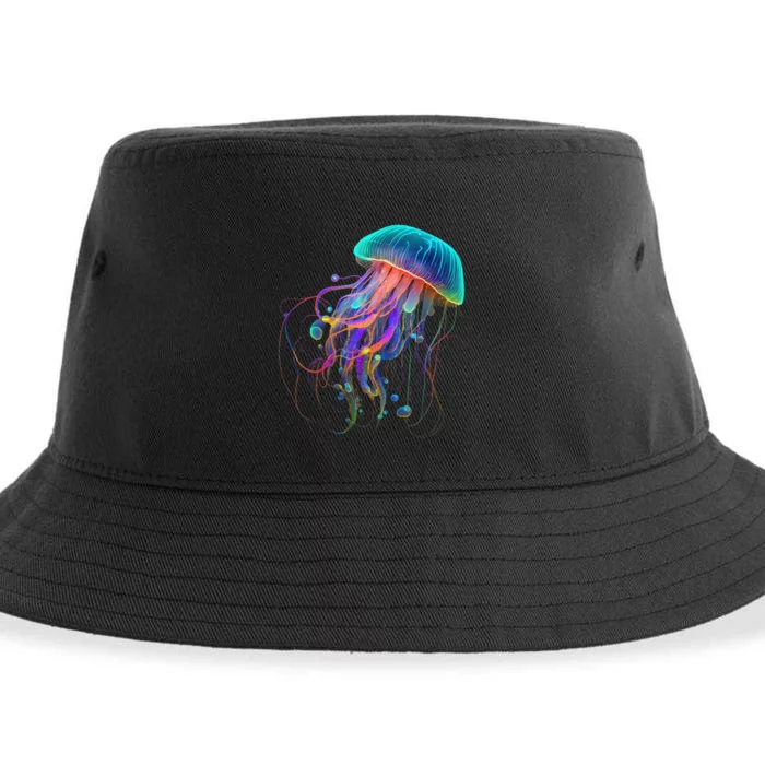 Jellyfish Ocean Animal Scuba Diving Jelly Fish Sustainable Bucket Hat