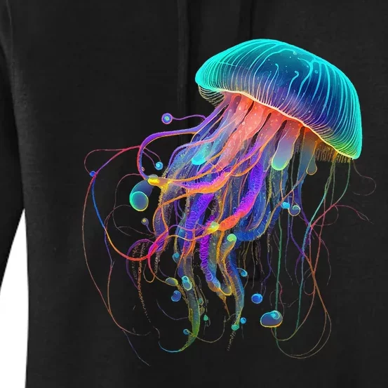 Jellyfish Ocean Animal Scuba Diving Jelly Fish Women's Pullover Hoodie