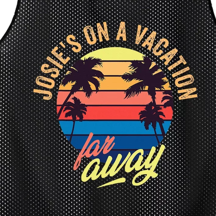 JosieS On A Vacation Far Away Mesh Reversible Basketball Jersey Tank