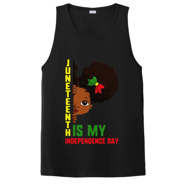 Juneteenth Outfit African American Little Performance Tank