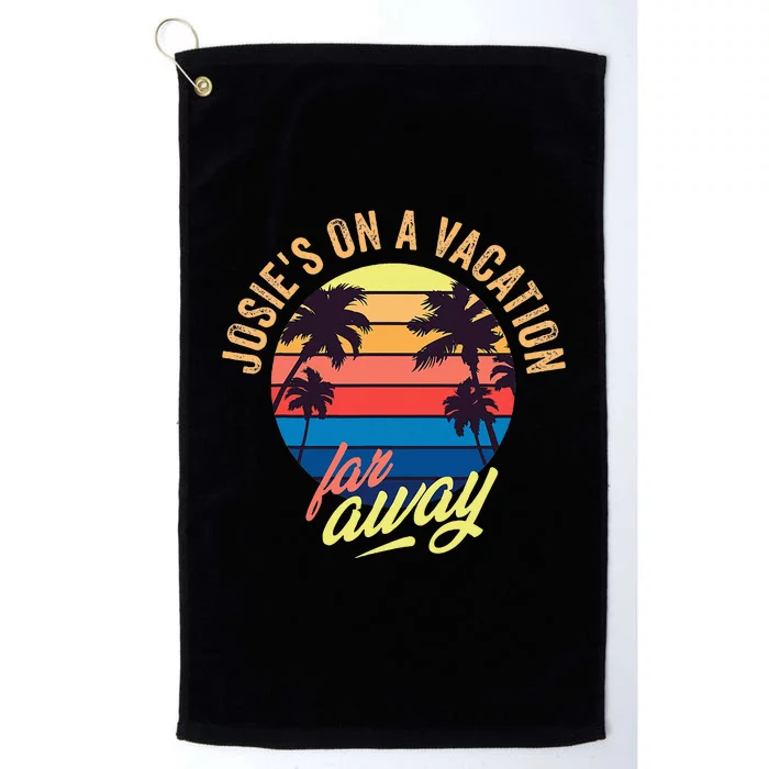 JosieS On A Vacation Far Away Platinum Collection Golf Towel