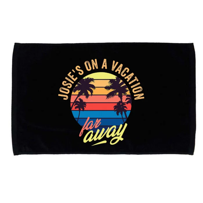 JosieS On A Vacation Far Away Microfiber Hand Towel