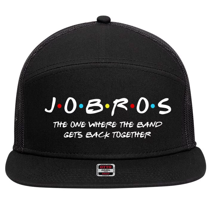 Jobros The One Where The Band Get Back Together 7 Panel Mesh Trucker Snapback Hat