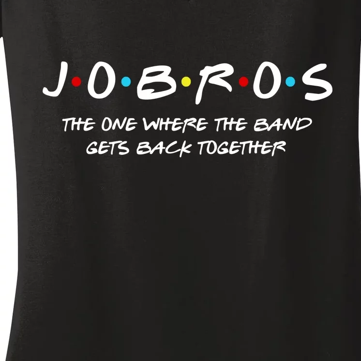 Jobros The One Where The Band Get Back Together Women's V-Neck T-Shirt